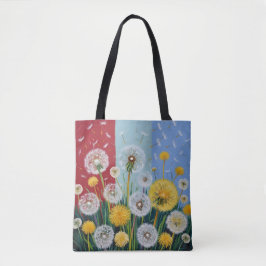 Yellow and White Dandelions  Tasche