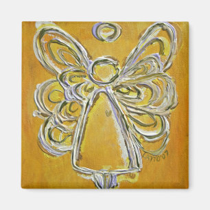 Yellow Angel Art Magnet
