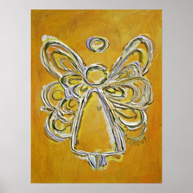 Yellow Angel Poster Art Print (Vorne)