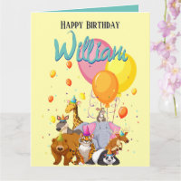 Yellow Animal Birthday Party