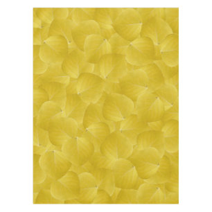Yellow Aspen Leaf #5 Tischdecke