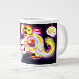 Yellow axolotl fun Jumbo-Tasse