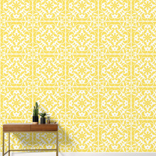 Yellow Azulejos Portugiesisch Spanisch Tapete