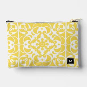 Yellow Azulejos Portugiesisches Mittelmeer Zubehörtasche