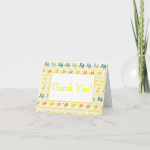 Yellow Baby Animes Danke Cards