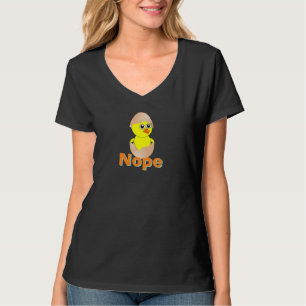Yellow Baby Chick Flüchtigen Blicke Aus der Musche T-Shirt