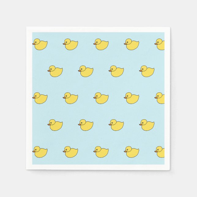 Yellow Baby Ducks Duckies Duckies Duckies Party Na Serviette (Vorderseite)