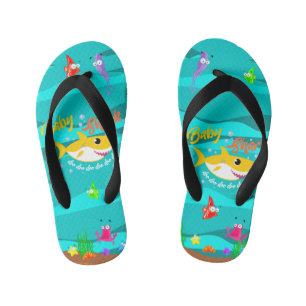 Yellow Baby Shark doo Ocean Kinderbadesandalen