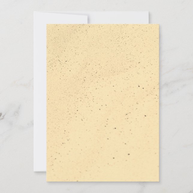 Yellow Banana Sand Einladung (Vorderseite)