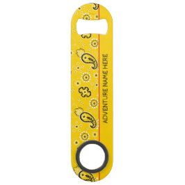 Yellow Bandana Custom Adventure Bottle Open Speed Flaschenöffner