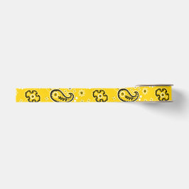 Yellow Bandana Modern Cowboy Gift Wrap Ripsband