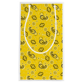 Yellow Bandana Moderner Cowboy Western Außengenuss Kleine Geschenktüte