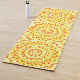 Yellow Base Mandala Yogamatte