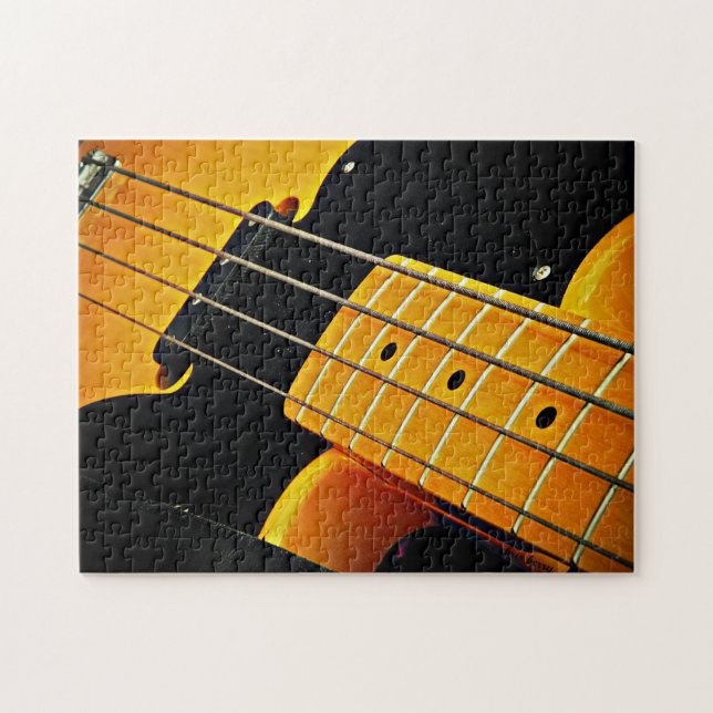 Yellow Bass Guitar (Horizontal)