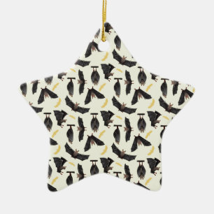 yellow bats keramikornament