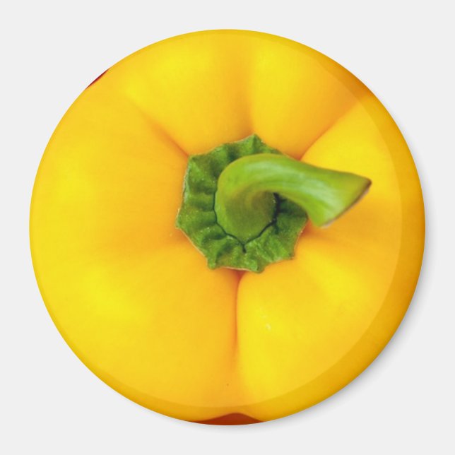 Yellow Bell Pepper Kühlschrank Magnet (Vorne)