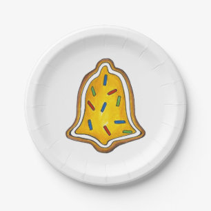 Yellow Bell Zucker Cookie Weihnachtsfeier Pappteller