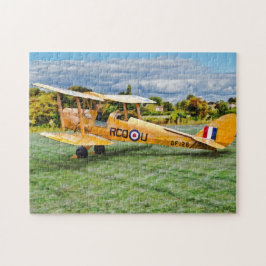 Yellow Bi Plane jigsaw