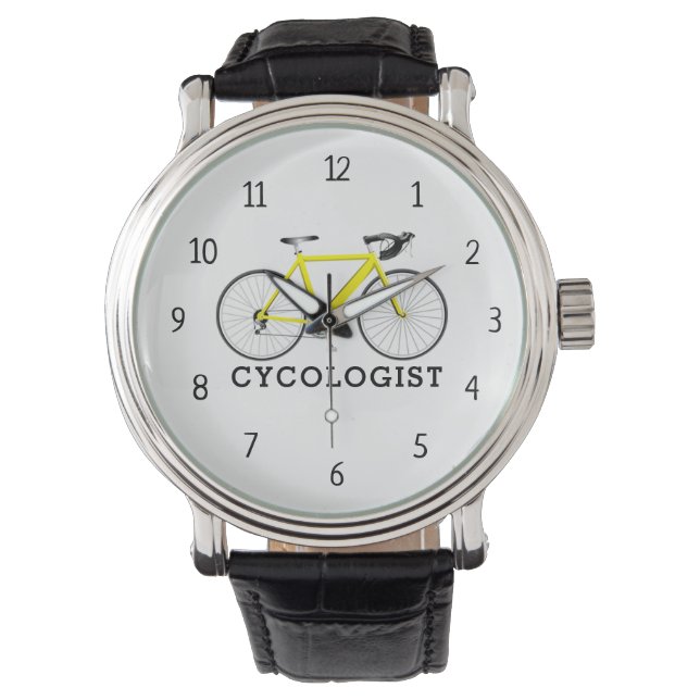 Yellow Bicycle Armbanduhr (Vorderseite)