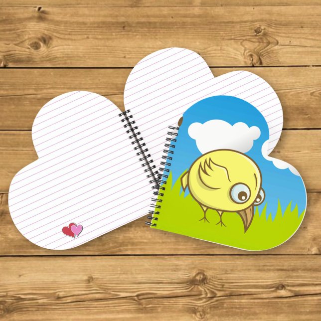 Yellow Bird-Cartoon Notizbuch (Von Creator hochgeladen)