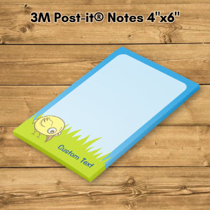 Yellow Bird-Cartoon Post-it Klebezettel
