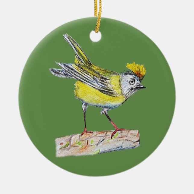 Yellow Bird Ornament (Vorne)