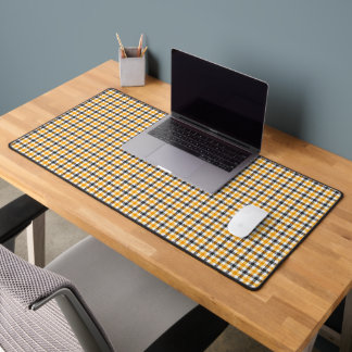 Yellow Black and White Gingham Check