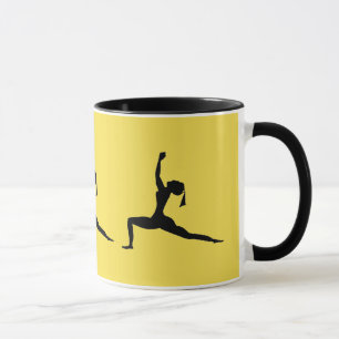 Yellow Black Coffee Cup Tasse