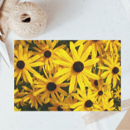 Yellow Black Mit Augen Susans Floral Seidenpapier