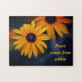 Yellow Blackeyed Susan Garden Blume Motivierend