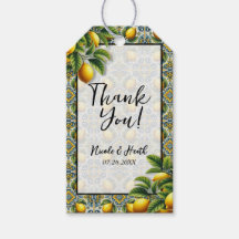 Yellow Blue Capri Lemon Mediterrane Hochzeit