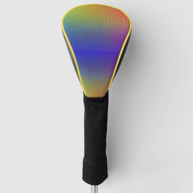 Yellow Blue Golf Head Cover Golf Headcover (Vorderseite)