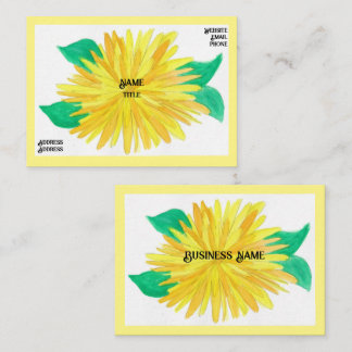 Yellow Blume Business Cards Visitenkarte