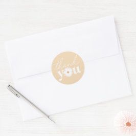 Yellow Boho Daisy Birthday Party Danke Runder Aufkleber