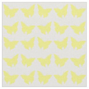 Yellow Bold Mod Butterfets Stoff