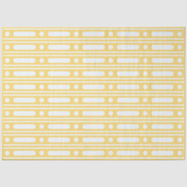 Yellow Bone Inlay Dots Border Decoupage Paper Seidenpapier