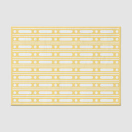 Yellow Bone Inlay Dots Border Decoupage Paper Seidenpapier