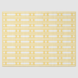 Yellow Bone Inlay Dots Border Decoupage Paper Seidenpapier