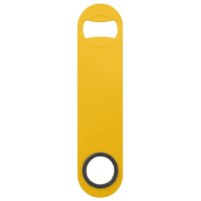 Yellow Bottle Opener Custom Text Bar Key Gift Tool (Vorderseite)