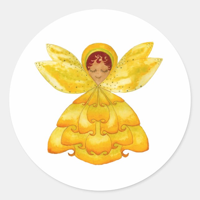 Yellow Bud Pixie Sticker (Vorderseite)