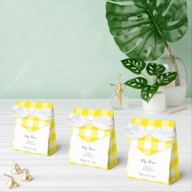 Yellow Buffalo Schlicht Baby Dusche Danke Geschenkschachtel (Zahlreiche)