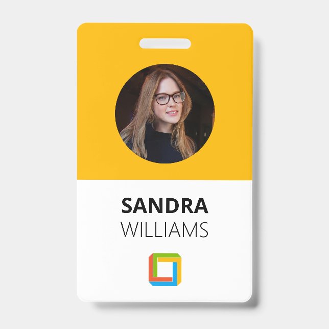 Yellow Business Employee ID Ausweis (Front)