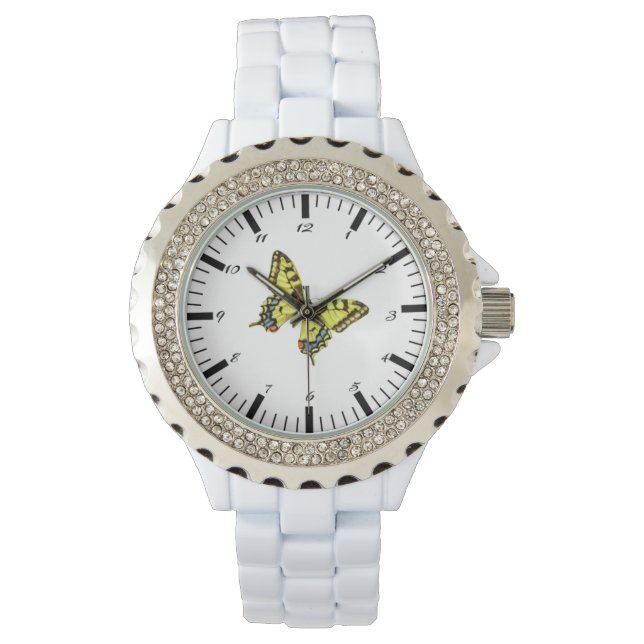 Yellow Butterfly eWatch Armbanduhr (Vorderseite)