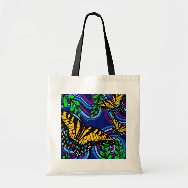 Yellow Butterfly Toag Tragetasche (Vorne)