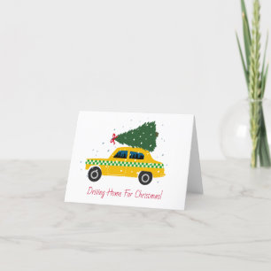 Yellow Cab Taxi Weihnachten Fahrt nach Hause