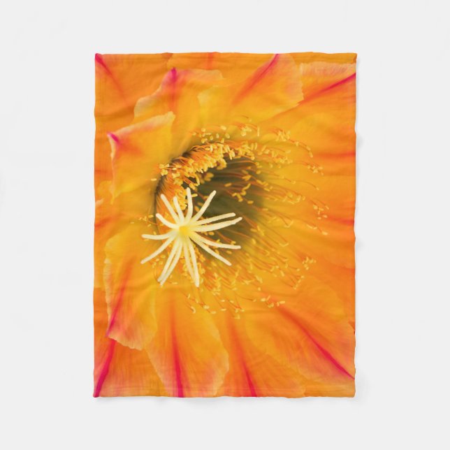 Yellow Cactus Blossom Fleecedecke (Vorderseite)