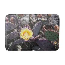 Yellow cactus flower in spring