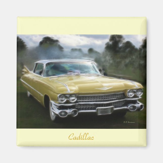 Yellow Cadillac Magnet (Vorne)
