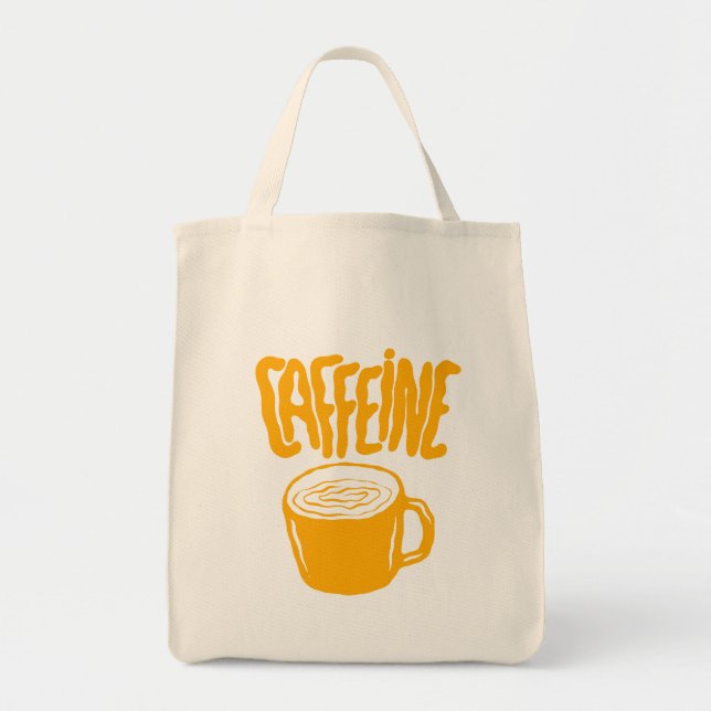Yellow Caffeine Tragetasche (Vorne)