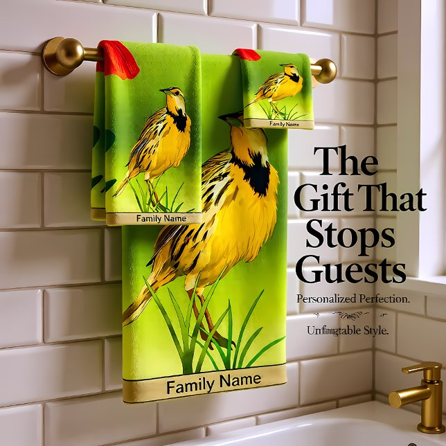 Yellow Canarie name Howey Badhandtuch Set (Von Creator hochgeladen)